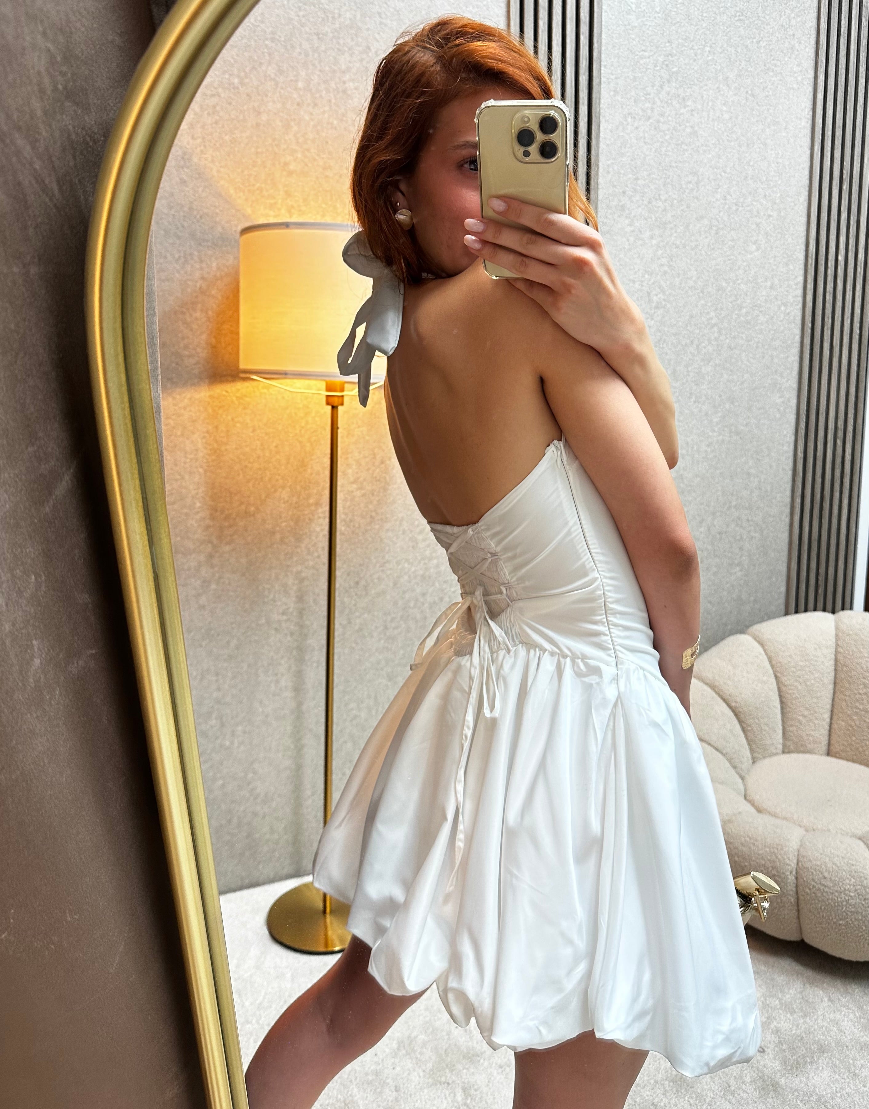 Bela Bubble Mini Haljina