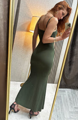 Elegantna Zelena Maxi Haljina